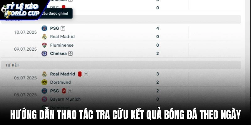 Hướng dẫn tra cứu KQBD theo ngày trên giao diện
