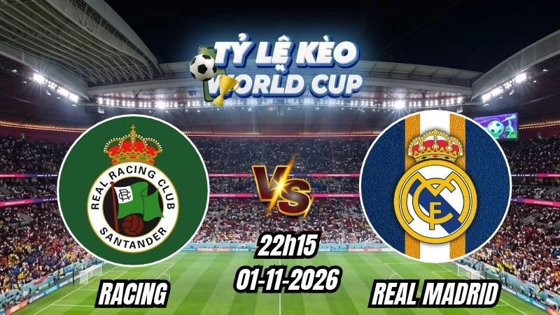 Soi kèo nhà cái Racing vs Real Madrid 22h15 - 01/11/2026