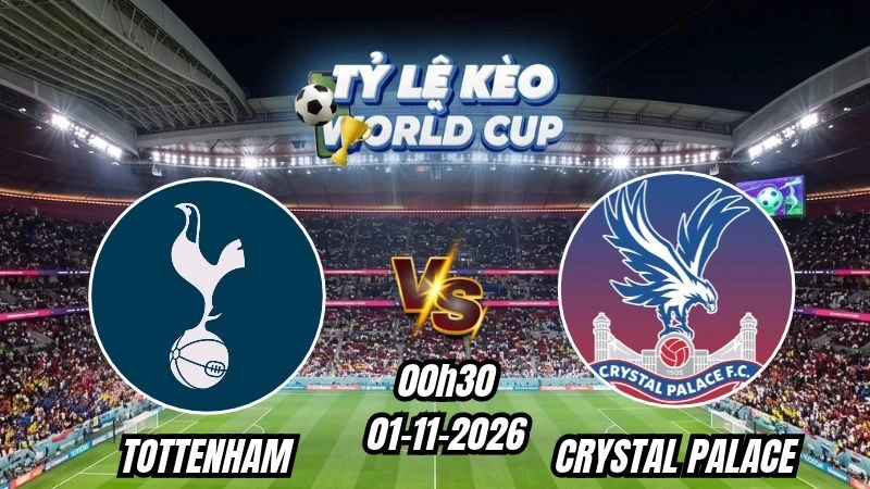Soi kèo nhà cái Tottenham vs Crystal Palace 00h30 - 01/11/2026